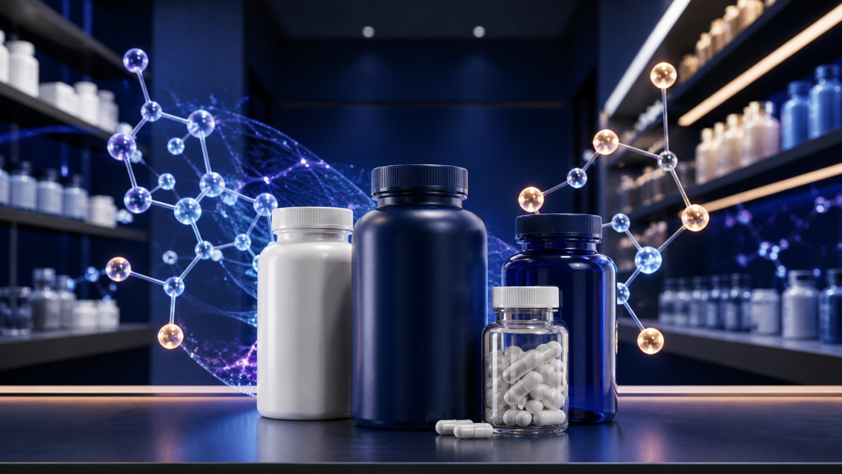 Nicotinamide riboside supplement bottles moving from molecular science into mainstream retail